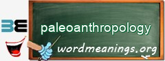 WordMeaning blackboard for paleoanthropology